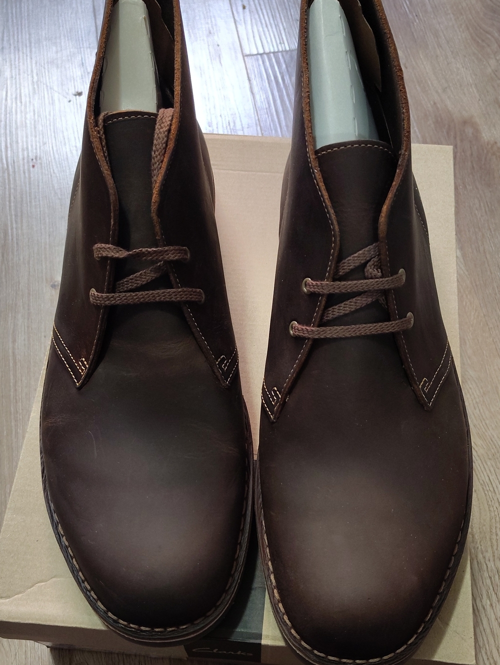 New In Box! CLARKS MEN'S BUSHACRE 2 BEESWAX LEATHER - Size 15 - Picture 7 of 7